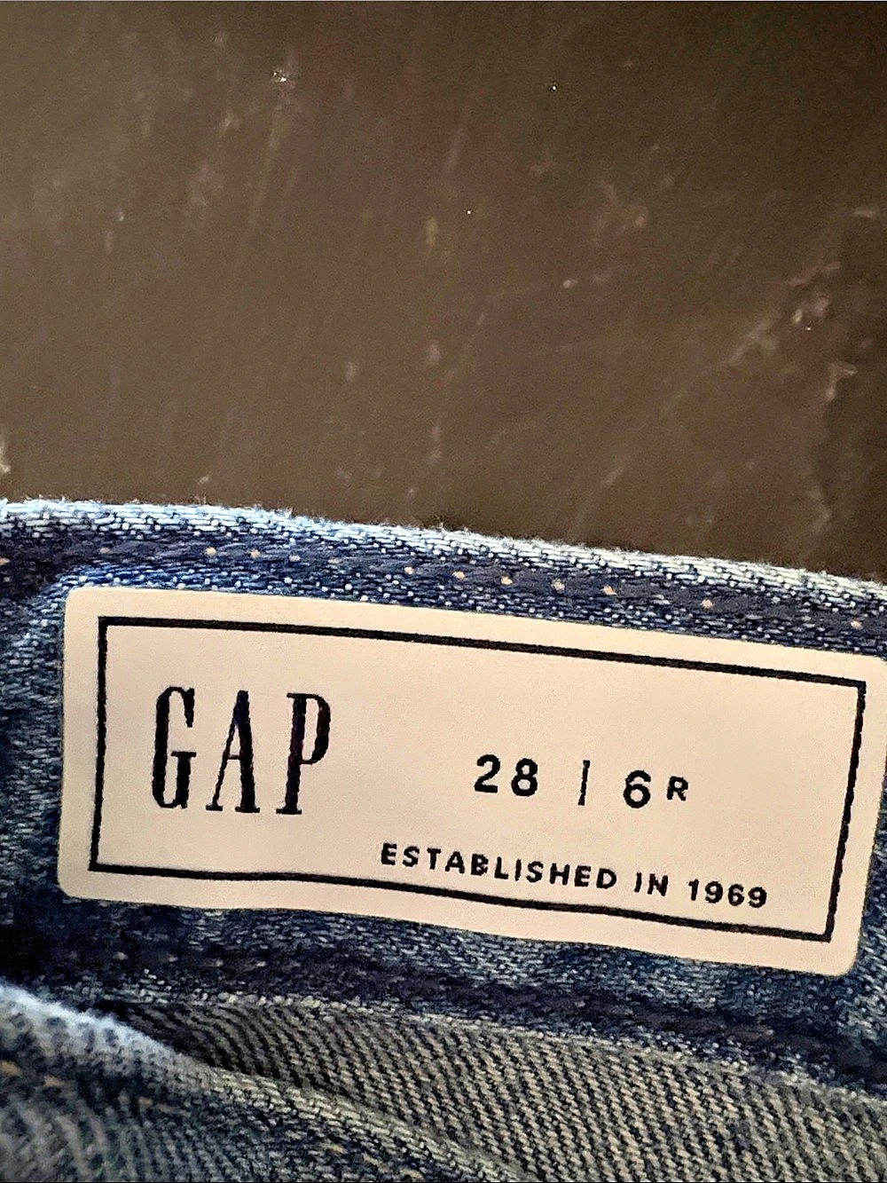 GAP Wide Leg Barrel Jeans Blue Waist 28 Like New - Picture 2 of 4